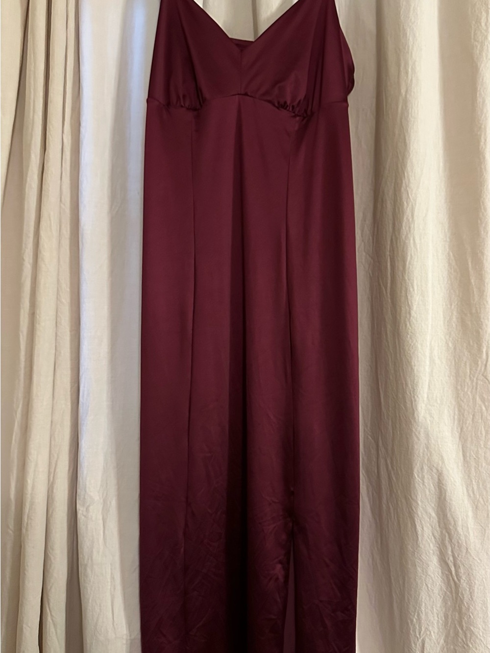 Soma Wine Dress w/slit